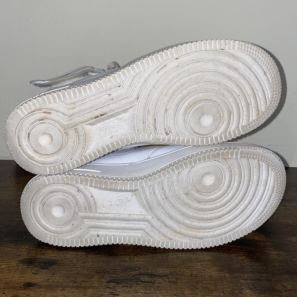 Nike Air Force 1 White hi tops size 5.5 - Picture 6 of 10